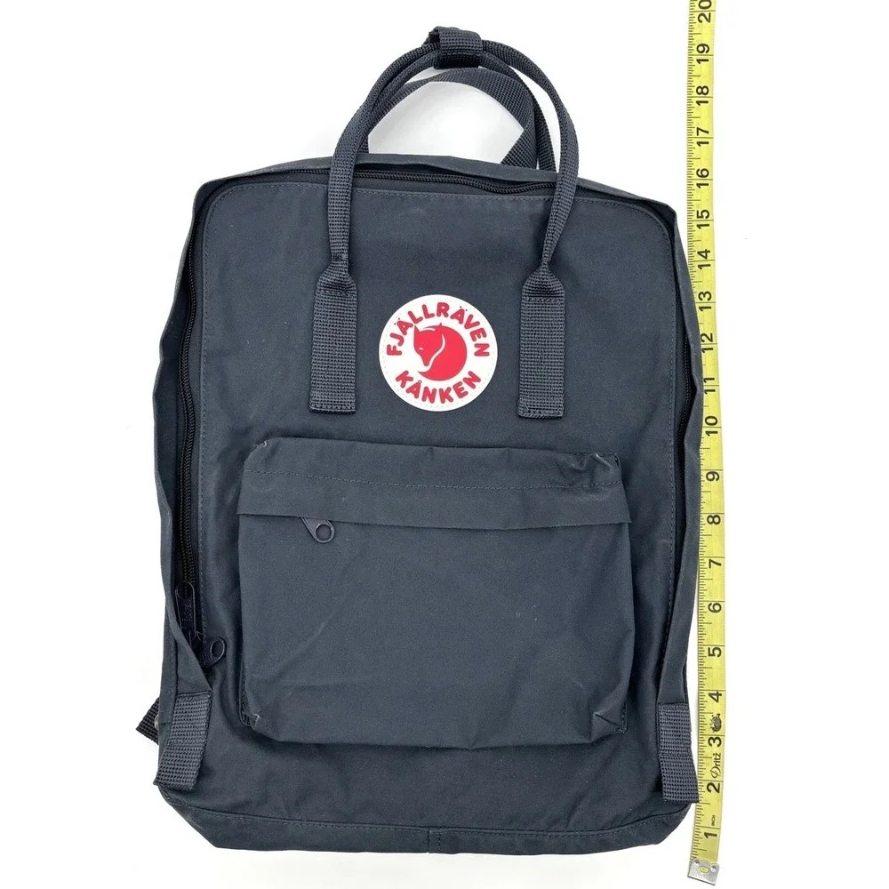 Fjallraven‎ Kanken Classic Backpack 23510 Navy Gray Vinyl Travel Bag